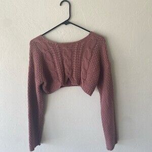 Tic Toc mauve pink long sleeve sweater.